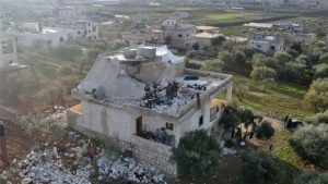 عملية الإنزال الجوي في بلدة أطمة بريف إدلب والتي أدت لمقتل زعيم تنظيم داعش