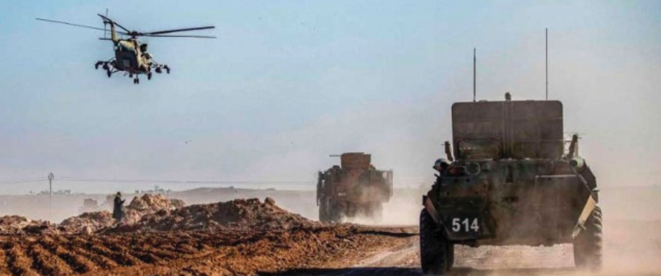6 مروحيات روسية ترافق دورية للجيش السوري و”قسد” على الحدود السورية – التركية