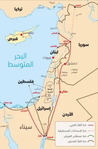 خط الغاز من مصر الى لبنان 