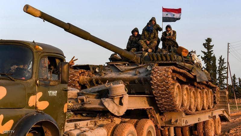 تعزيزات عسكرية للجيش السوري على خطوط المواجهة مع القوات التركية بريف الرقة
