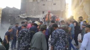 11ضحية بانهيار بناء سكني مخالف في حي الفردوس بمدينة حلب