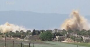 إصابة مدني بقذائف المجموعات المسلحة في ريف حماة والجيش يقصـ.ـف مواقعهم في سهل الغاب