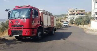 اخماد حريق نشب في منطقة عمريت بمحافظة طرطوس